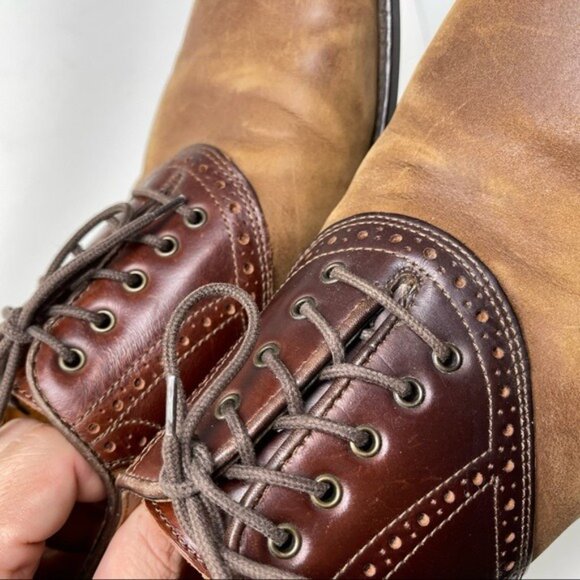 Johnston Murphy Tabor Saddle Shoes Brown Leather Oxfords 20-1032 size 9.5 main image 15